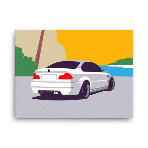 BMW M3 Beach Canvas