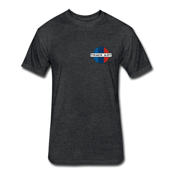 Fitted Cotton/Poly T-Shirt by Next Level - heather black