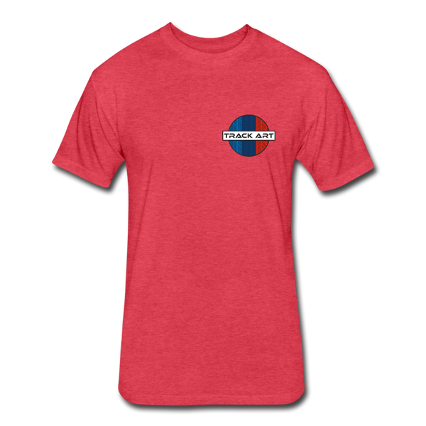 Fitted Cotton/Poly T-Shirt by Next Level - heather red