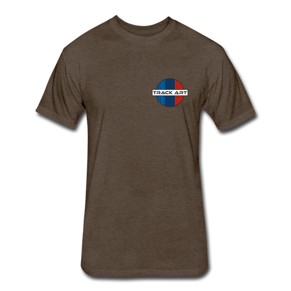 Fitted Cotton/Poly T-Shirt by Next Level - heather espresso